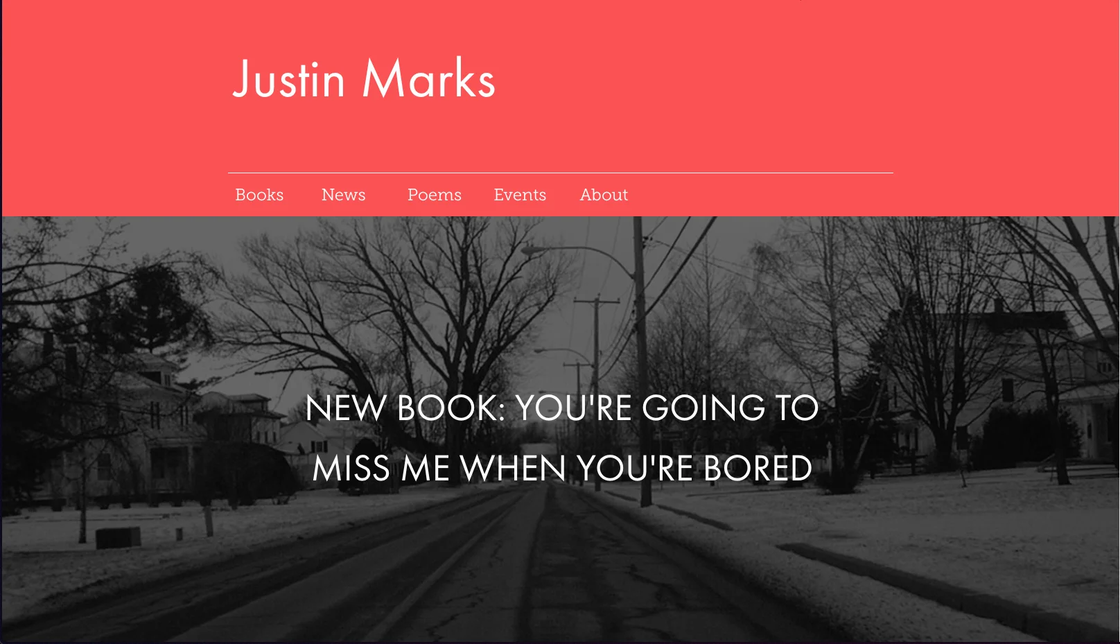 Poet Justin Marks